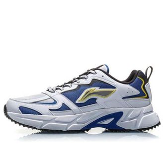 Li-Ning Retro Running Shoes Storm Blue White ARLQ001-2