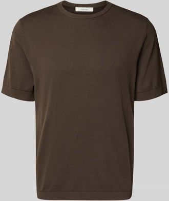 Selected Regular Fit T-Shirt aus reiner Bio-Baumwolle Modell TORINO in Dunkelbraun, Gr&ouml;&szlig;e XXL