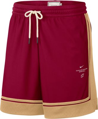Nike Mens Cleveland Cavaliers Standard Issue 6 Basketball Shorts in Red | IQ1696-677