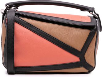 Loewe Pre-owned Womens Puzzle Top Handle Leather Bag - Tan - One Size