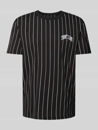 Tommy Jeans T-Shirt mit Streifenmuster in Black, Größe XS