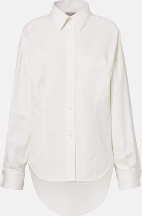 Balenciaga Asymmetric cotton and silk poplin shirt