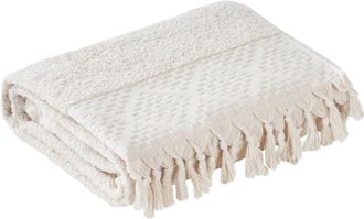 done. Duschtuch »Provence Bohéme« Uni Farben, Boho-Style, mit auffälliger Borte & Fransen