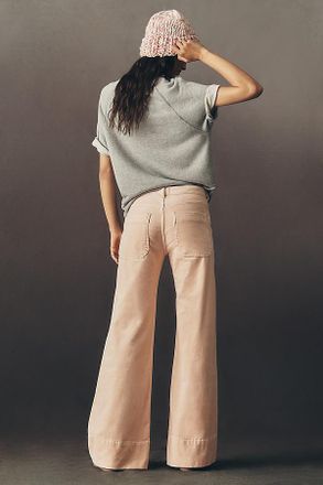 Pilcro Rylan Velvet High-Rise Flare Jeans