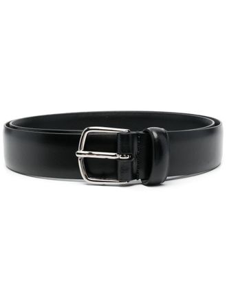 Fursac buckle-fastening leather belt - Black