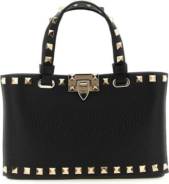 Valentino Garavani Tassen, Dames, Zwart, ONE Size, Leer, Rockstud Mini Crossbody Bag