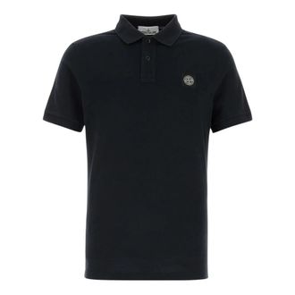 Stone Island 2200008 Poloshirt - Heren - Polos - Zwart - S - Katoen - Tops
