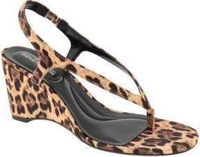 BCBGeneration Serenity Wedge Sandal in Cheetah at Nordstrom Rack, Size 9.5