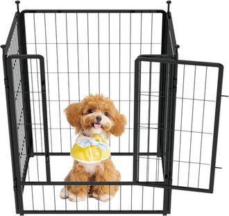 OEM Valla Modular Para Animales De 50x50 Cm, 4 Piezas - Metal Resistente, Estable Y Seguro Para Uso Interior Y Exterior - Ulisem