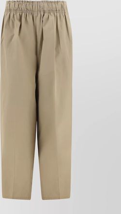 Prada cotton wide-leg trousers