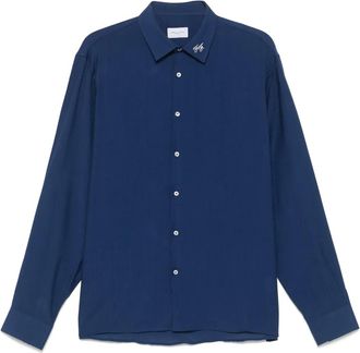 Family Fir$t Milano Camicia con effetto stropicciato - Blu