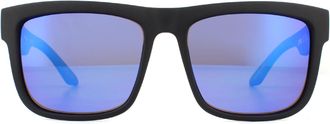 Spy Unisex Sunglasses Flynn 670323209437 Whitewall Happy Grey Green W/Light Blue Spectra - White - One Size
