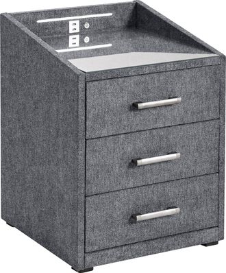 ED EXCITING DESIGN Nachtkonsole »Moon« mit LED-Beleuchtung und USB-Anschluss & USB-C-Anschluss