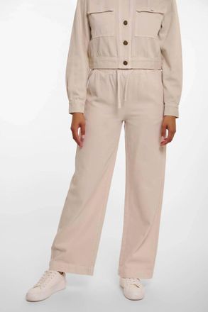 Rino&Pelle Wide Leg Denim Trousers In Birch