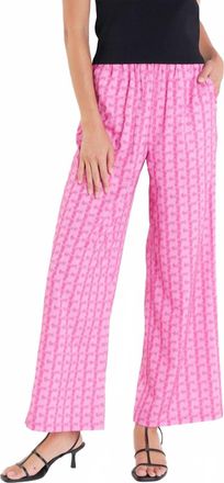 English Factory Printed Pants In Pink