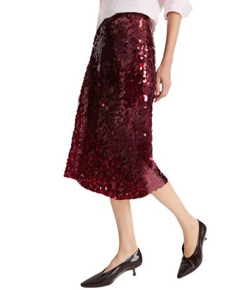 Vince Lucite Paillettes Skirt