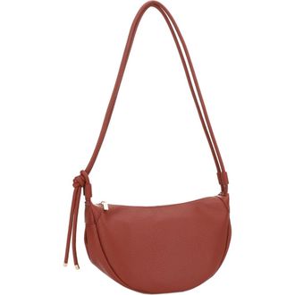 Mali + Lili Aria Recycled Vegan Leather Shoulder Bag in Cognac at Nordstrom