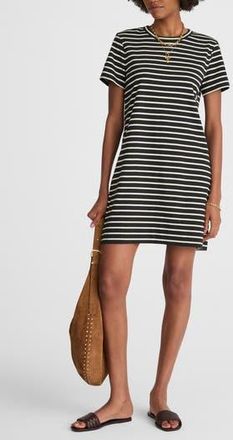 Madewell Stripe T-Shirt Minidress in Dark Navy at Nordstrom Rack, Size X-Small