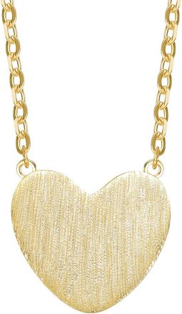 Rachel Glauber 14K Plated Heart Shaped Necklace