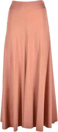 Erika Cavallini Semi Couture Long Flared Skirt - Brown