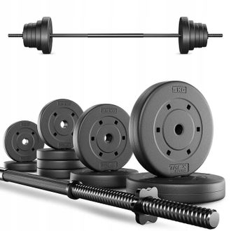 OEM Juego De Barra De Ejercicios Con Pesas Bituminosas, Barra De 28 Kg, Trex Sport