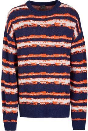 8 by YOOX WOOL BLEND JACQUARD OVER MOCK NECK KNIT JUMPER