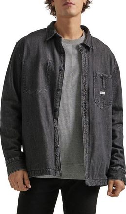 Lee Denim Overshirt in Grey Black at Nordstrom, Size Xx-Large