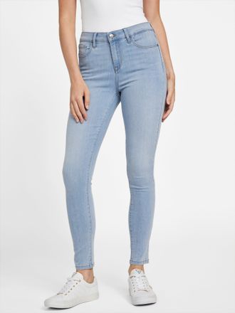 Guess Eco Carina Mid-Rise Bling Pocket Skinny Jeans