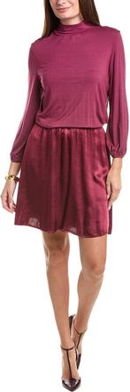 Michael Stars Myla Mock Neck 2-Fer Mini Dress