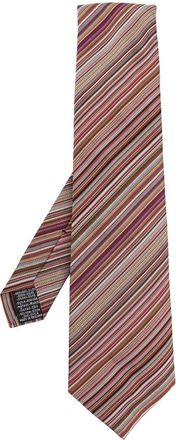 Paul Smith diagonal-stripe silk tie - men - Silk - One Size - Multicolour