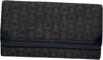 Celine Pre-owned Wallets, female, Black, Size: ONE SIZE Pre-owned Cotton Wallet