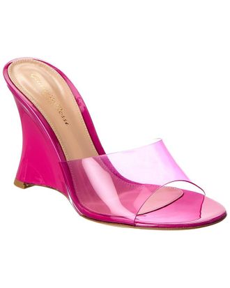 Gianvito Rossi Futura 95 Vinyl & Patent Wedge Sandal