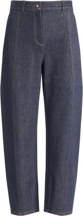 Max Mara Jeans, Dames, Blauw, XS, Loose-fit Jeans