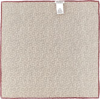 Brunello Cucinelli Polka Dot Silk Pocket Square - Multicolor