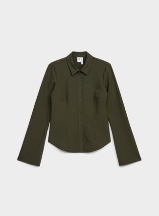 Twik Womens Stretch fitted crepe shirt