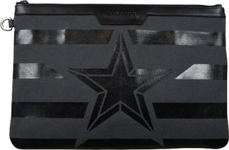 Jimmy Choo London Derek Clutch - Heren - Laptoptassen - Grijs - ONE Size - Tassen