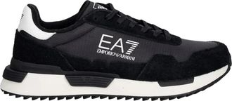 Emporio Armani Vintage Running - Heren - Sneakers - Zwart - 36 2/3 EU - Leer - Schoenen
