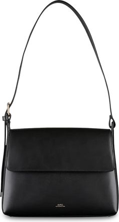 A.P.C. Sac Virginie Flap Leather Shoulder Bag