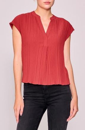 Melloday Twist Pleat Top in Brick Red at Nordstrom Rack, Size X-Small