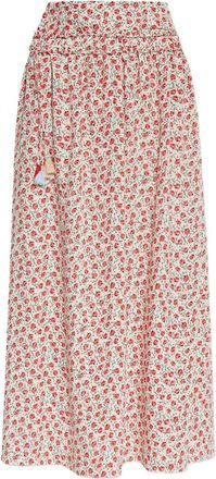 Munthe Gonna a fiori - Bianco