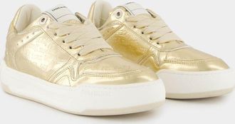 Zadig&Voltaire Womens Wings Sneakers - Mustard Leather - Size EU 37