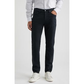 Bugatchi Stretch Cotton Pants in Black at Nordstrom, Size 34