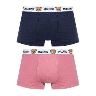 Moschino Bottoms, male, Multicolor, Size: 2XL Two-Pack of Cotton Boxers