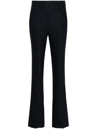 Genny pinstriped tailored trousers - Blue