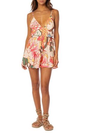 Maaji Japanese Summer Arabella Cover-Up Dress in Beige Overflow at Nordstrom, Size Medium