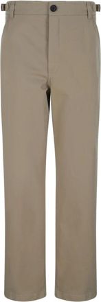 Alexander McQueen Tailored Straight-Leg Broeken - Heren - Chinos - Beige - M - Leer - Broeken