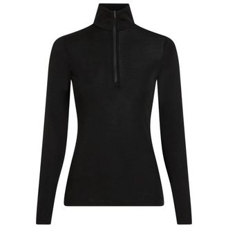 Icebreaker Merino 175 Everyday L/S Half Zip Merinounterw&auml;sche f&uuml;r Damen | schwarz