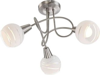 Globo Lighting plafón - Elliott - níquel - metal - ø 39cm - E14LED
