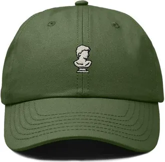 Dalix Sculpture Dad Cap in Olive at Nordstrom