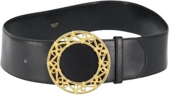 Celine Pre-owned Vintage Riem - Dames - Vintage Accessoires - Zwart - ONE Size - Leer - Vintage